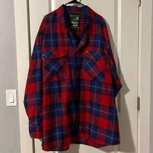 Bundy dixxon flannel 5xl long sleeve buttons